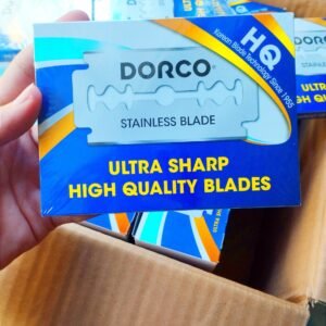 Vỉ 100 lưỡi lam Dorco HQ Trắng ( Dao lam dorco trắng siêu bén)