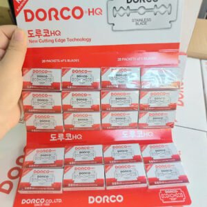 Alternative view of Vỉ 100 lưỡi lam Dorco HQ màu đỏ ( Dao lam Dorco Đỏ)